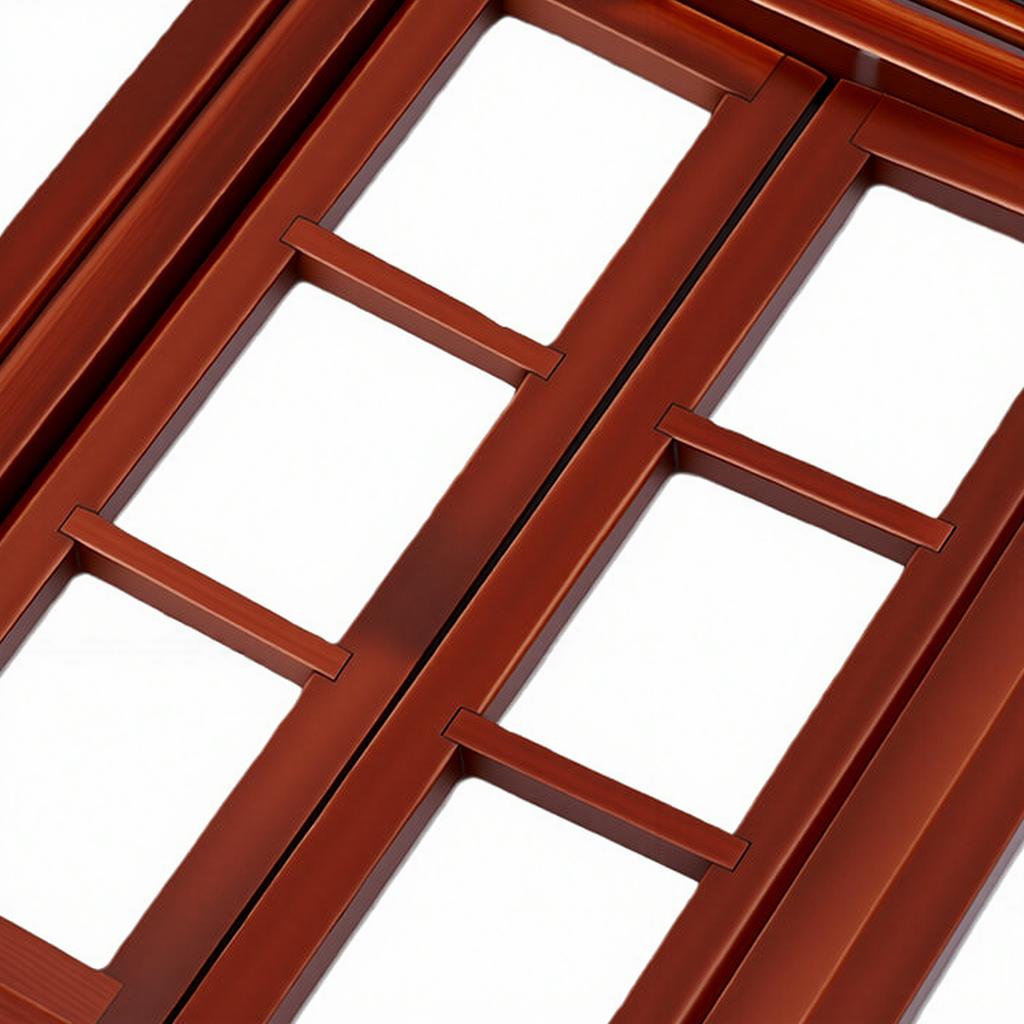 1:12 Dollhouse Windows 6 Pane Miniature Opening Windows Wooden Dollhouse Furniture Chestnut Color