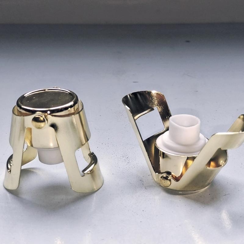 Stainless Steel Champagne Stopper Beverage Bottle Saver Leak Proof Sparkling Wine Preserver Sealing Bottle Tool