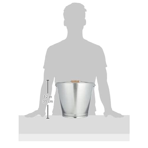 Doi Metal Chemicals Galvanized Steel Bucket, Model 15 (Approx. 13.5L), Made in Japan