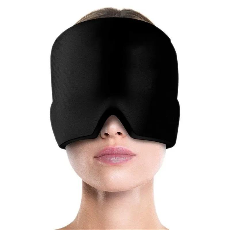 Migraine Relief Hat Headache Hat Gel Hot Cold Therapy Ice Cap For Relieve Pain Ice Hat Eye Mask Stress Pressure Pain Relief