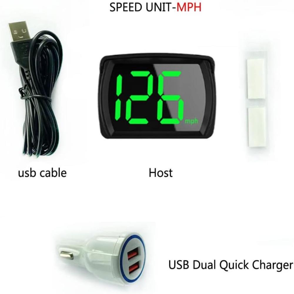 Digital Display HUD Head Up Display LED Large Font Display Universal Speedometer Display For Car