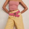 Girls PU Belt Motorcycle Adjustable Grommet Waist Belt Fashion Enthusiasts Belt Coat Dress Female Decorative Waistband