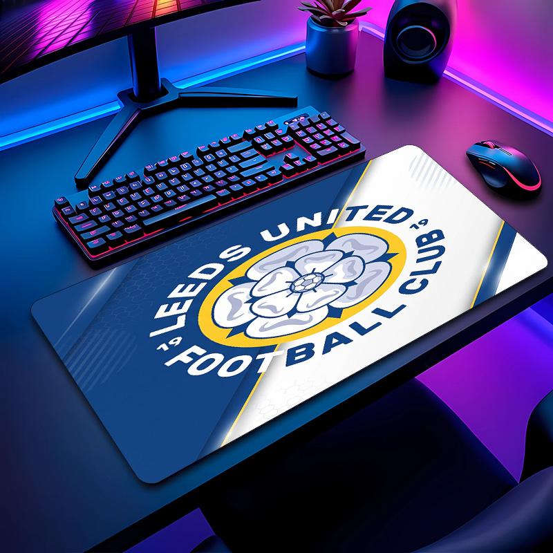 Leeds United Fußballmuster Mauspads Nicht?Rutschfestes Gummi-Basis Gaming-Mauspad Für Schreibtisch Büro Zuhause