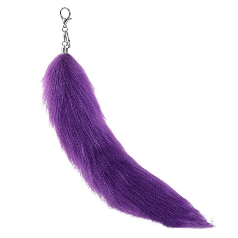 Unique Key Charm Colorful Pendant Animal Tail Pendant Key Ornament Bag Pendant Colorful Keyrings Gift for Fashion Lover
