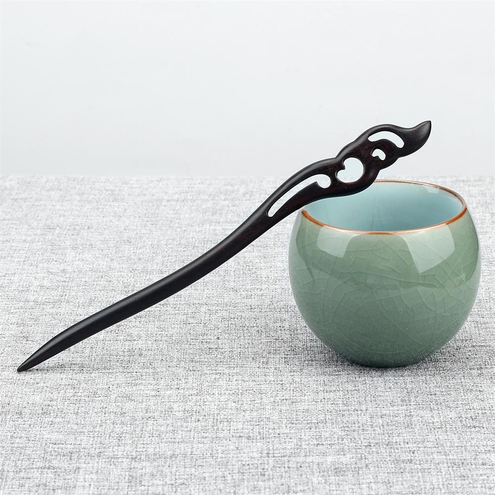34 Styles Natural Black Sandalwood Hair Sticks High Quality Hairpin for Women Girls Antiquity Chopstick Shaped Hair Clip Jewelry