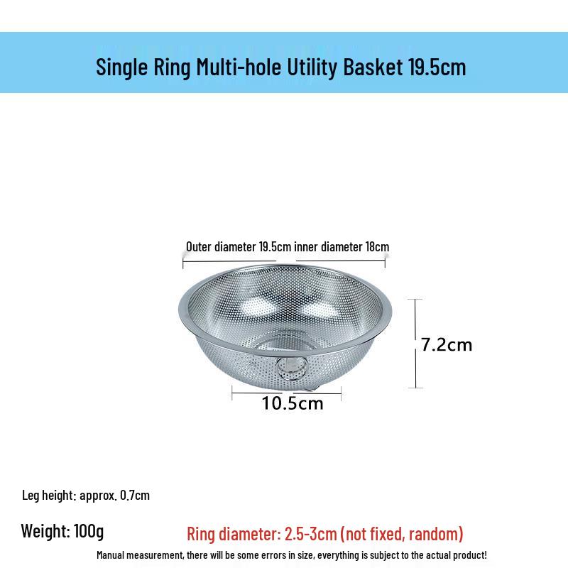 Stainless Steel Fine Mesh Multi-Purpose Colander and Strainer Basket