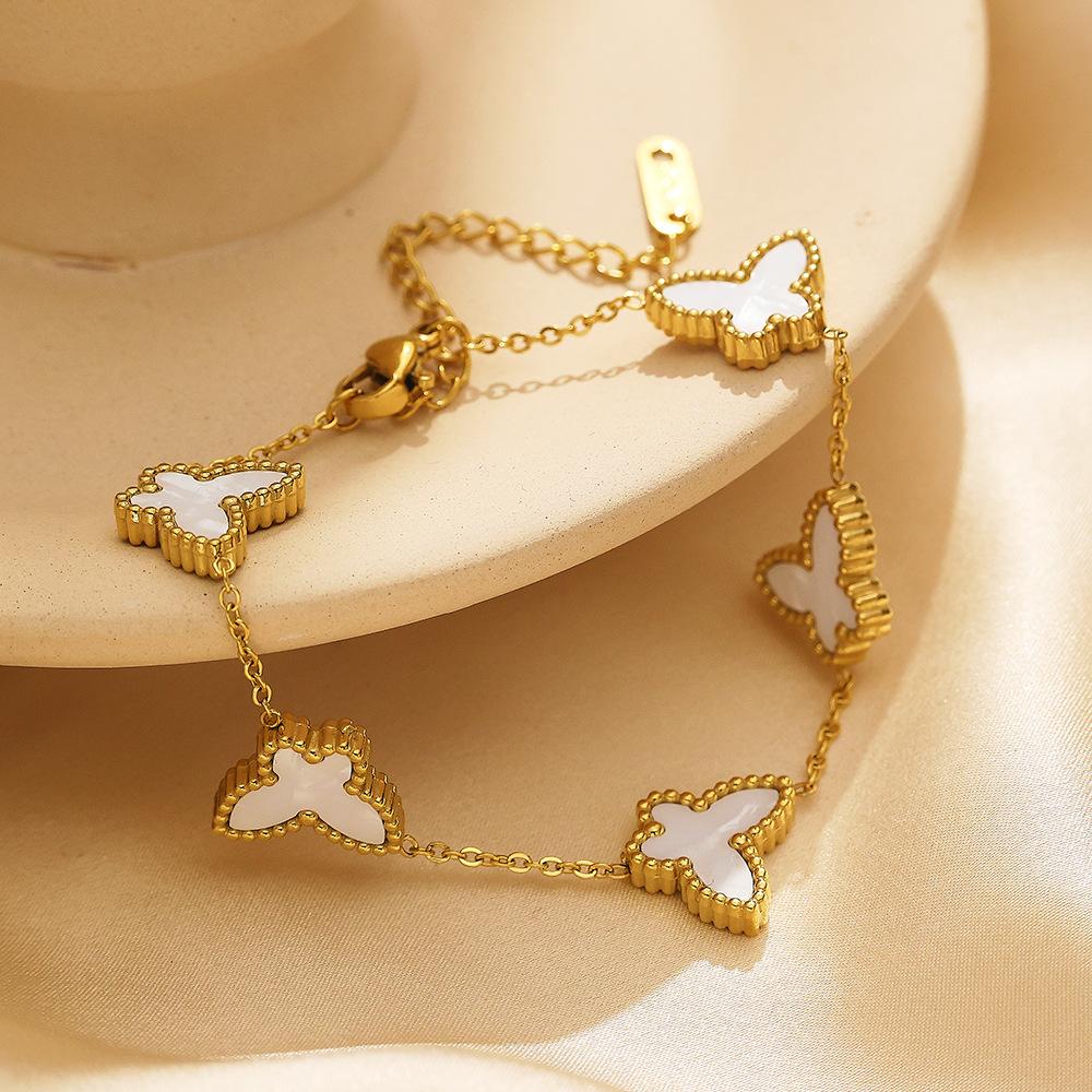 Niche Design Double-sided Fritillaria Bracelet High-quality Butterfly Bracelet