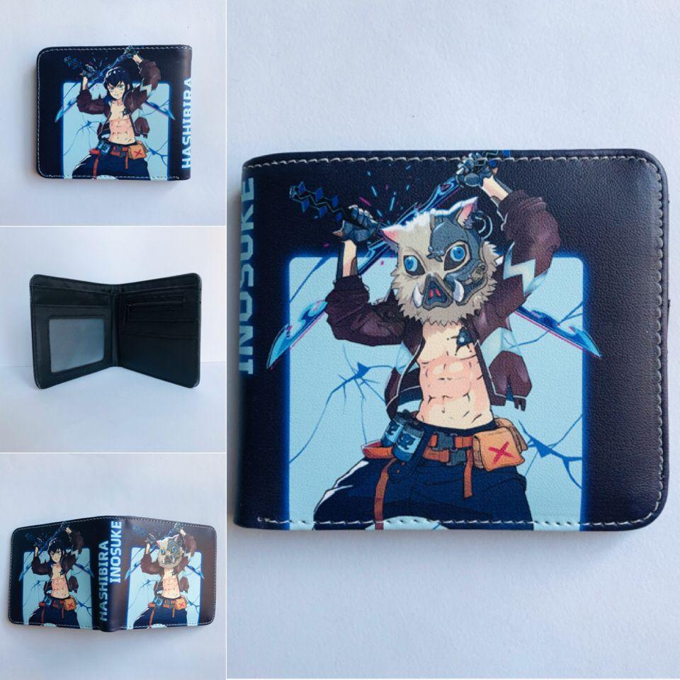 Japan cartoon comics Demon Slayer Short Wallet Cartoon Print Student Coin Purse 0022