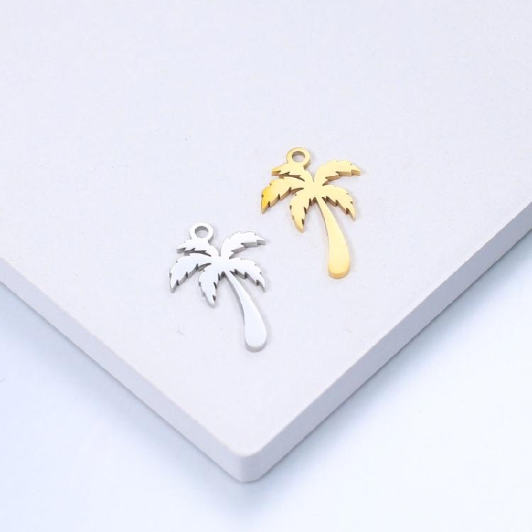 Set of 5 Fashionable Coconut Tree Charm Adornments Fashion Accessory for Personalizing Necklaces and Bracelets