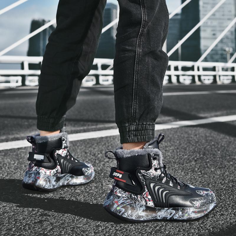 Pánské boty 2024 Nové Zimní Pantofle Teplé Pánské Boty Vodotěsné Protiskluzové Plyšové tenisky Pánské tenisky Boty Pánské tenisky Zima