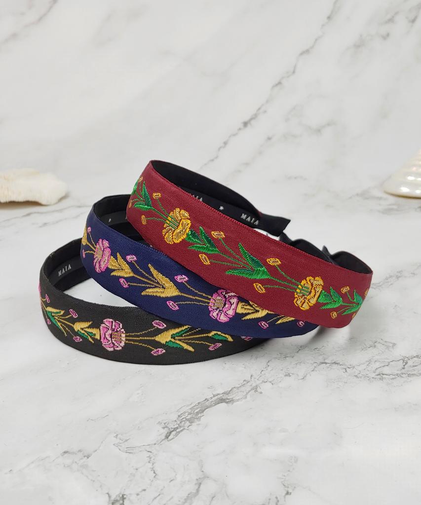 Maia Rose Garden Headband - Brown