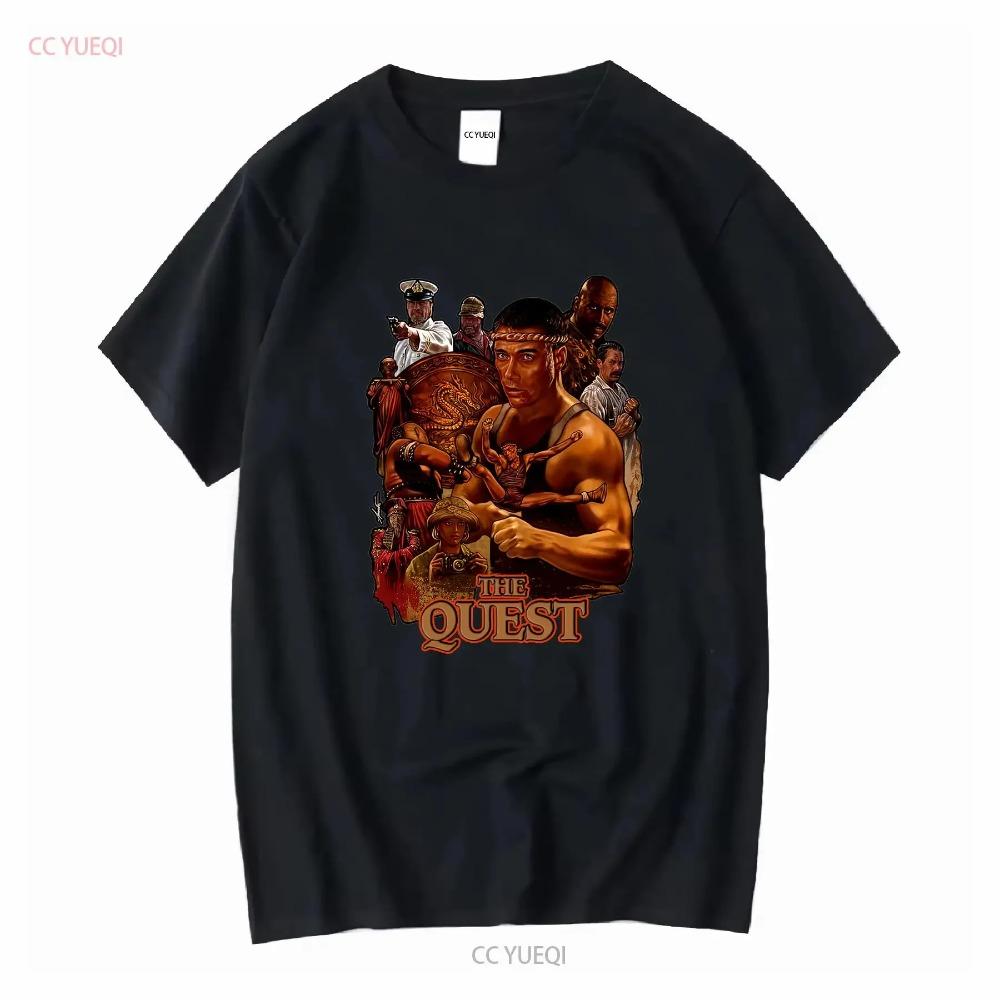 The Quest 1996 Jean Claude Van Damme Movie T Shirt Heavy Cotton vintage Washed Comfortable homme Stylish Slightly Unisex