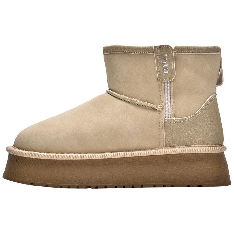 

New product hot sale winter new velvet thickened snow boots women s thick-soled warm cotton boots 3408 40