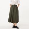 Bunderghost String Flare Long Skirt Khaki