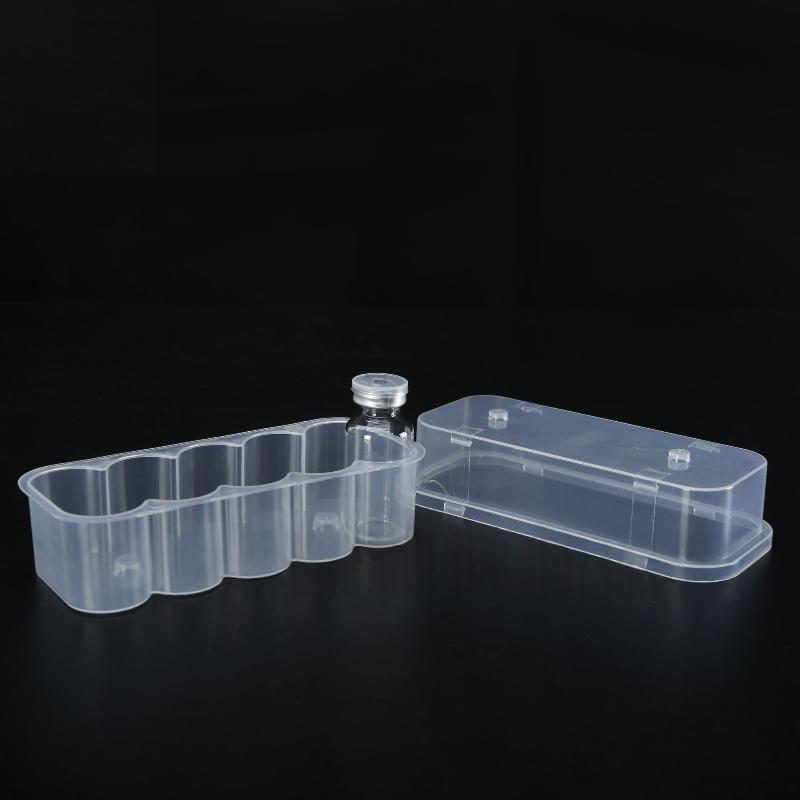Scatola Porta Microprovette in Plastica Impilabile 4/10 Pezzi 3ml 2/4/6/24 Scomparti Custodia Porta Fiale Scatola Trasparente per Provette da Congelatore Organizzatore per Frigorifero