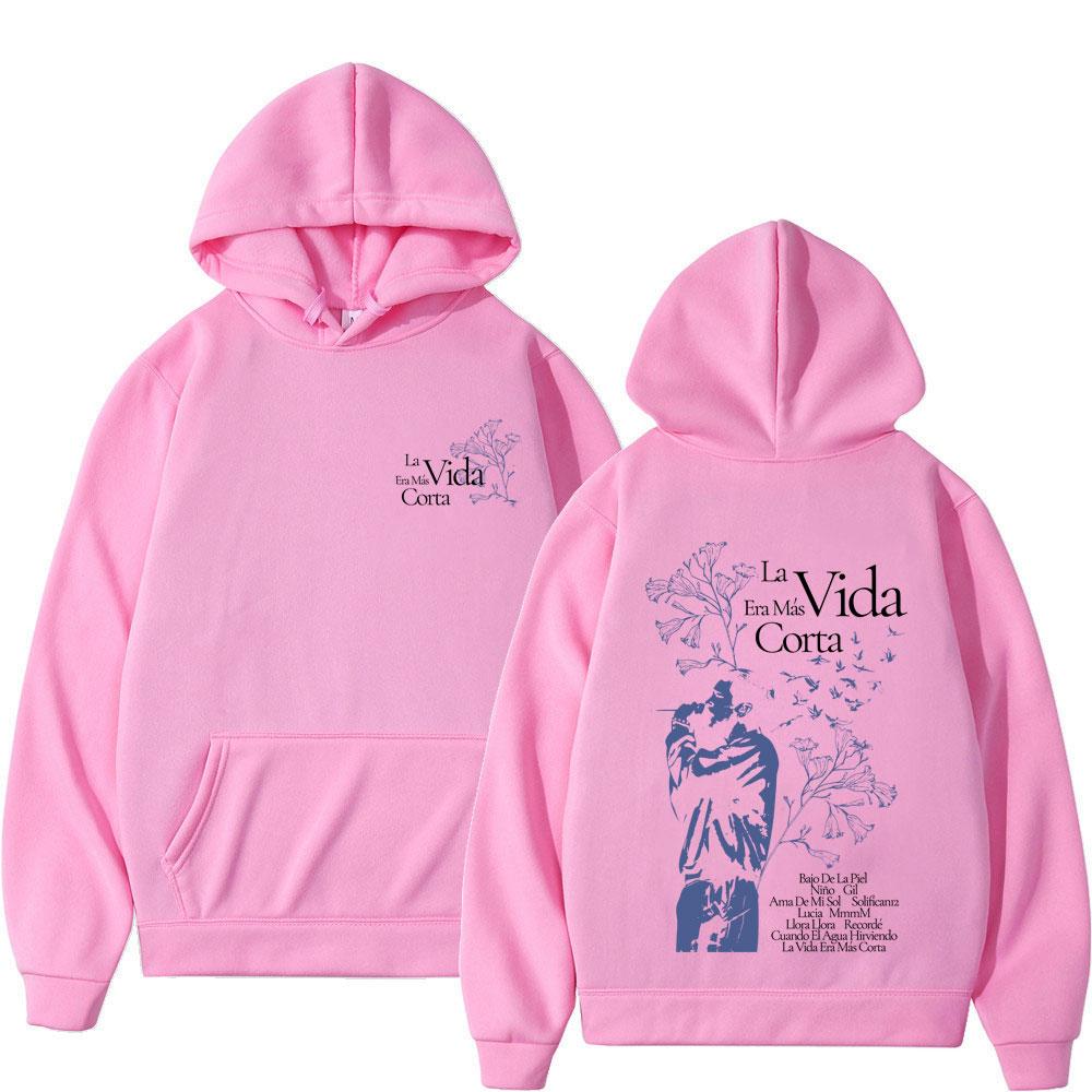 Rapper Milo J La Vida Era Mas Corta Album Tour 2026 Print Hoodie Unisex Fashion Sweatshirt Casual Loose Vintage Pullover Tops