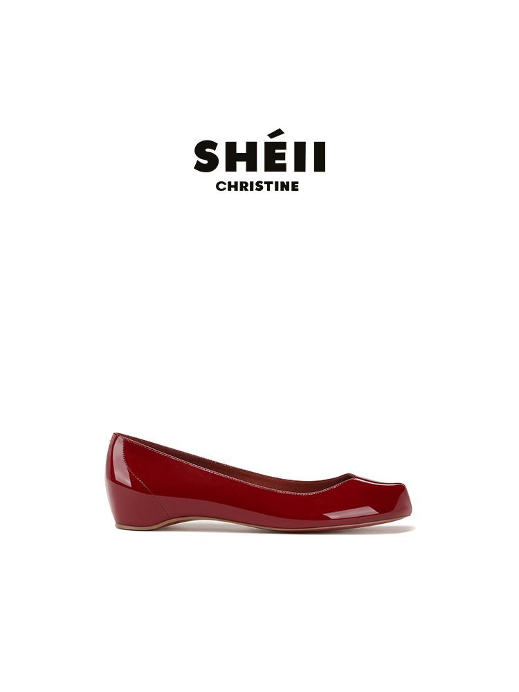 

Sheepskin version Su Yinyin joint flat-bottomed split-toe shoes mesh rhinestone one-pedal versatile single shoes women s pig s trotters shoes 35