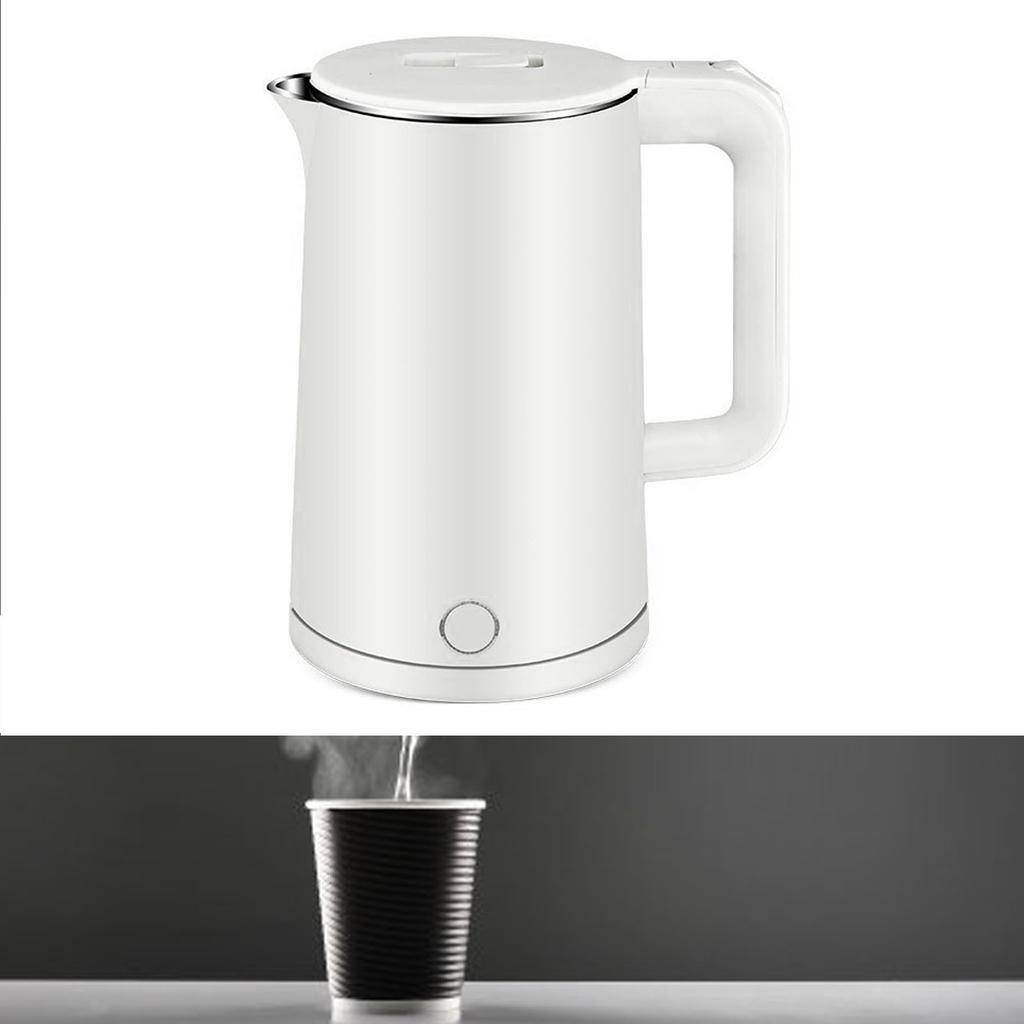 Elektrischer Wasserkocher 2,3L Edelstahl Automatische Abschaltung Heißwasserkocher für Tee Kaffee
