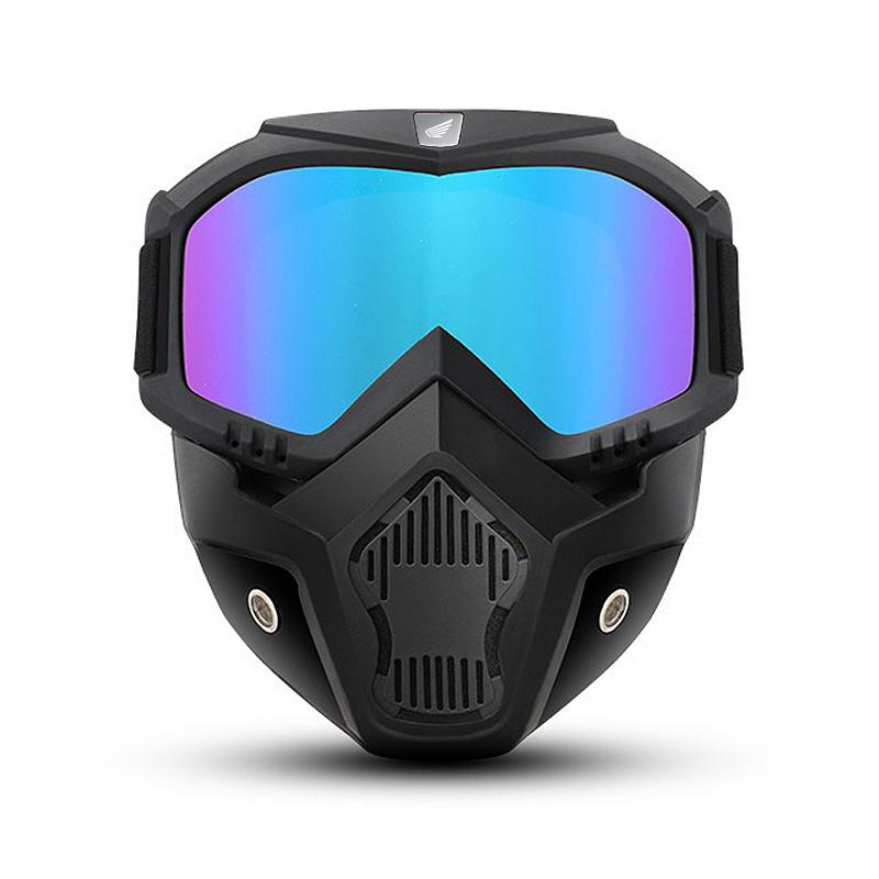 ARD1 Motorcycle Protector Face Mask Removable Full Face Protection Helmet Goggles Riding Motocross Glasses Moto Accessories For Honda