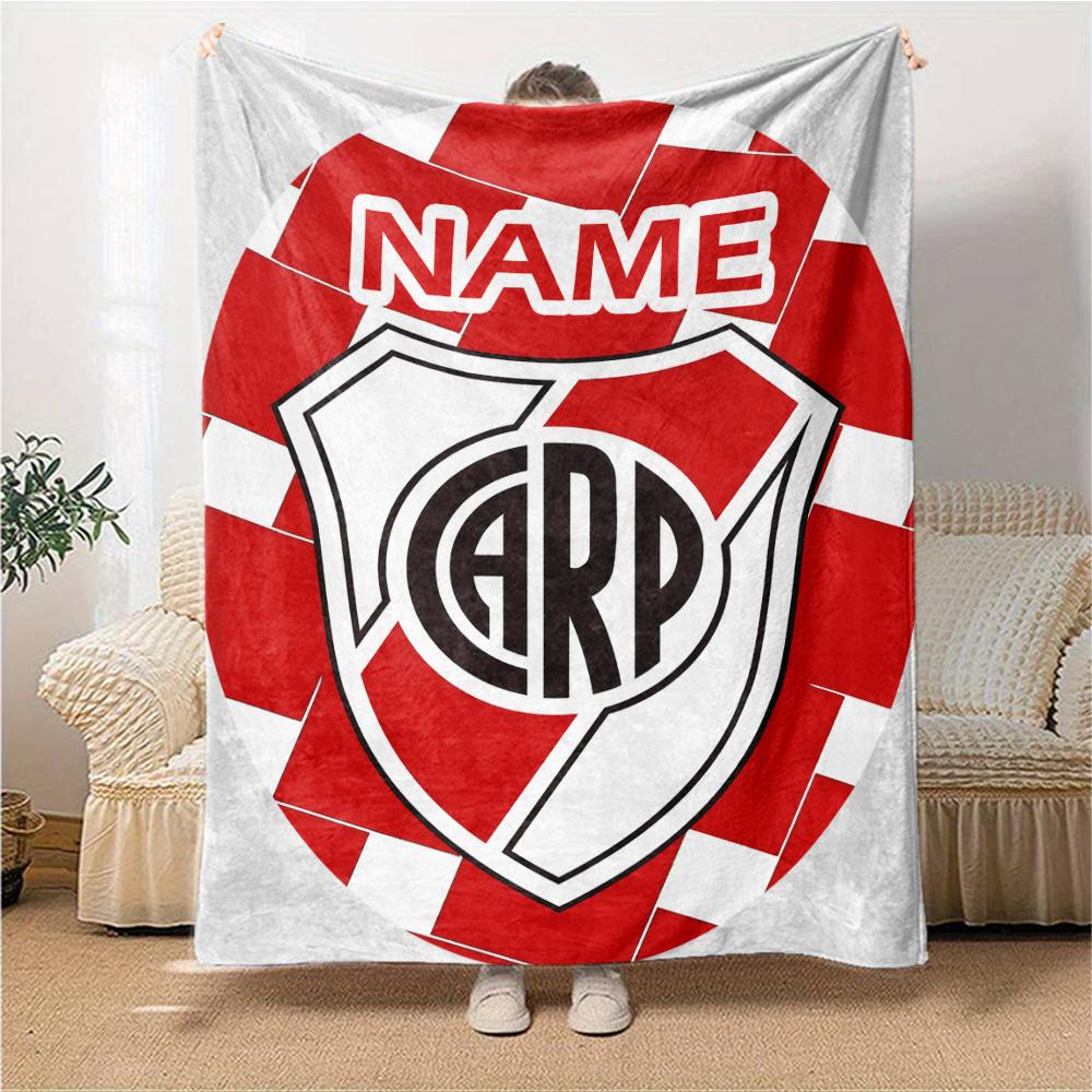 Custom Name Portsmouth FC Crest blanket for Couch & Bed, Plush Cozy Fuzzy Blanket Super Soft & Warm Blankets for Fall and Winter. 0908261