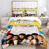 Přátelé Vtipné anime Celoroční povlečení Tištěná sada povlečení s povlakem na polštář Povlak na přikrývku Jednolůžko Dvojlůžko Queen Super King Velikost