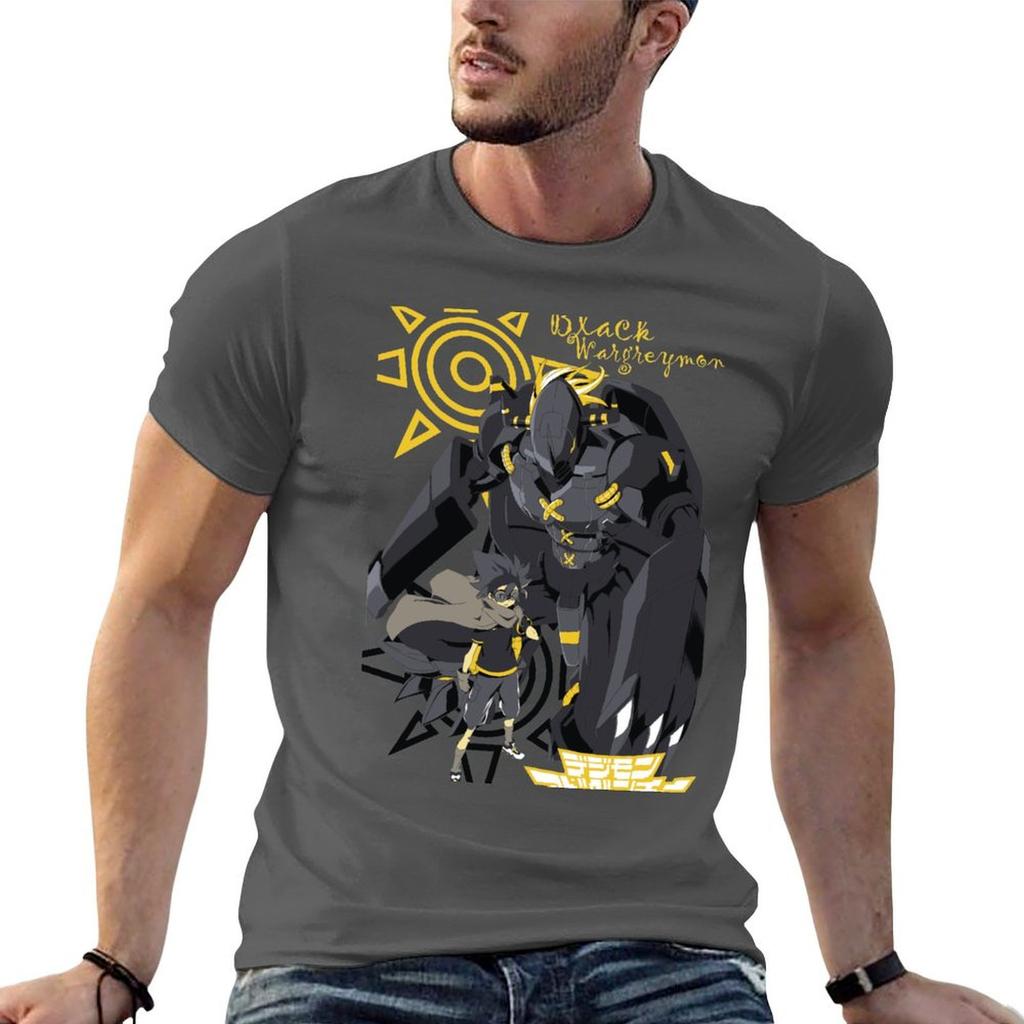 Black Wargreymon TShirt Comfortable Daily Wear Tee