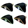 Make Up Hat Role Play Novelty Pirate Hat Battery Operated Illuminated Hat for Parties and Music Festivals