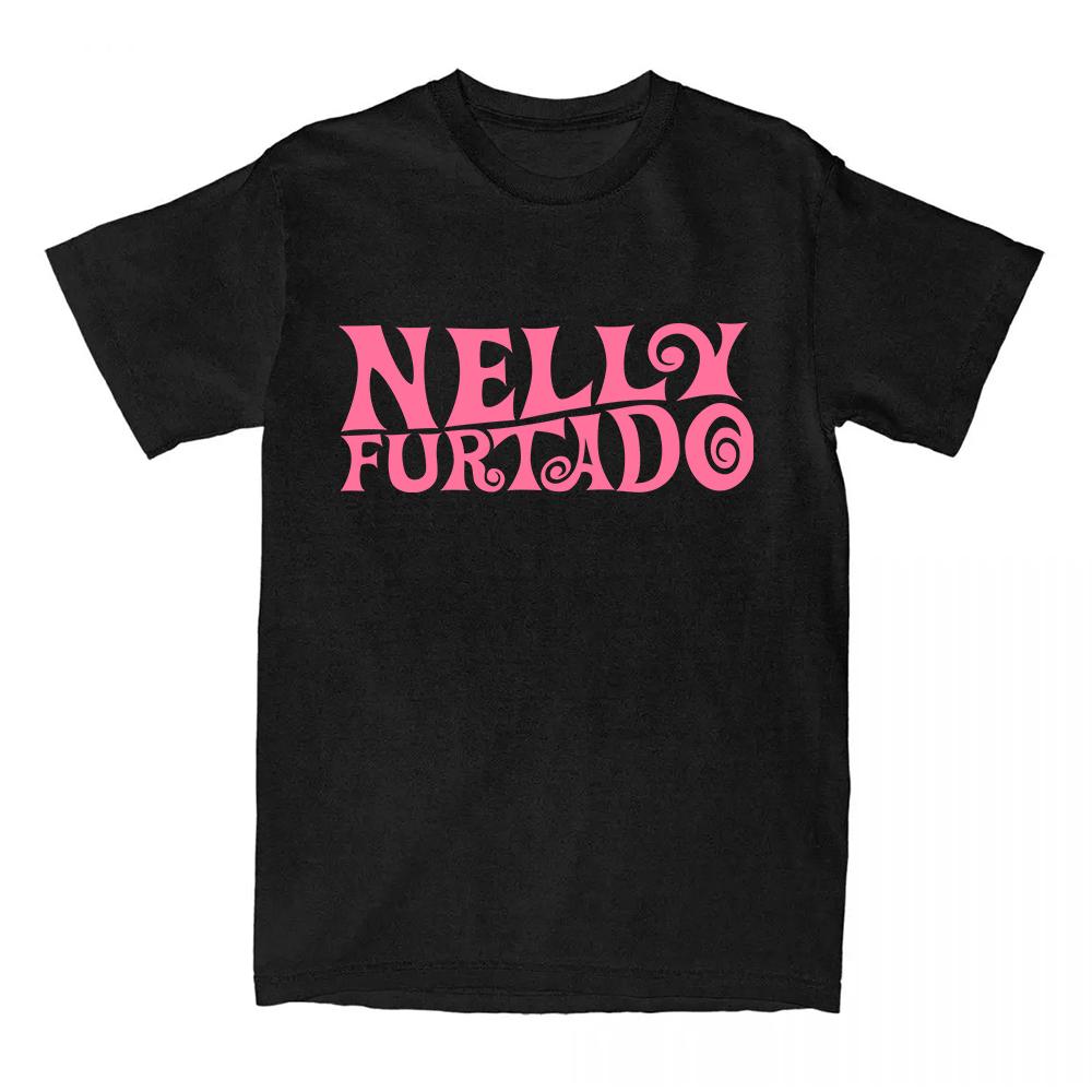 Nelly Furtado T-shirt Graphic Printing Short Sleeve Women Tee-shirt Fashion Ropa De Mujer Summer Clothes Cotton Soft O-neck Tops
