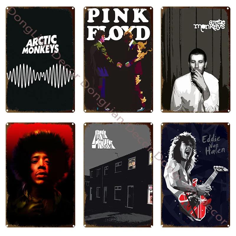 Vintage Music and Guitar Lovely Gift Metal Tin Signs Wall Decor Art Posters Bar Retro Plaques Painting Home Decor