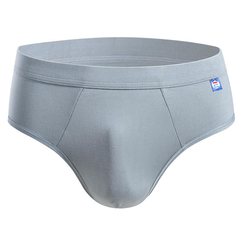 

Мужское треугольное нижнее белье Класс А Антибактериальное снаряжение Летнее дышащее Сексуальное Мужское Мальчиковое Треугольные трусы Узкий бок 4XL светло-серый