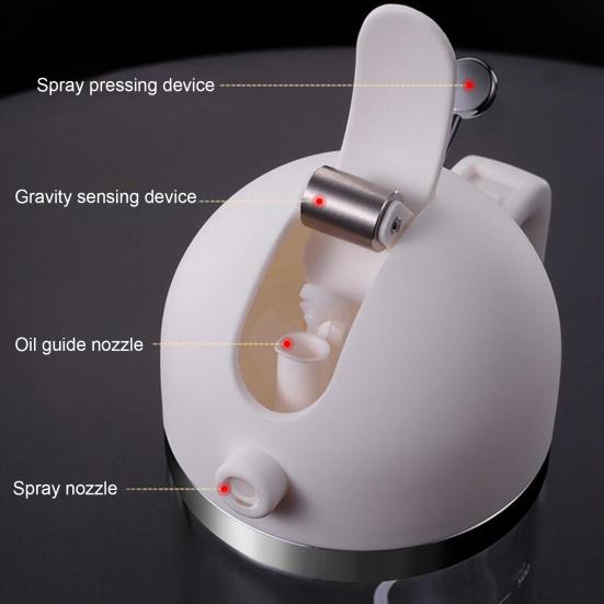 Yousheng 500ml Oil Sprayer Anti-clogging 2-in-1 Glass Clear Scale Vinegar Dispenser for Barbecue