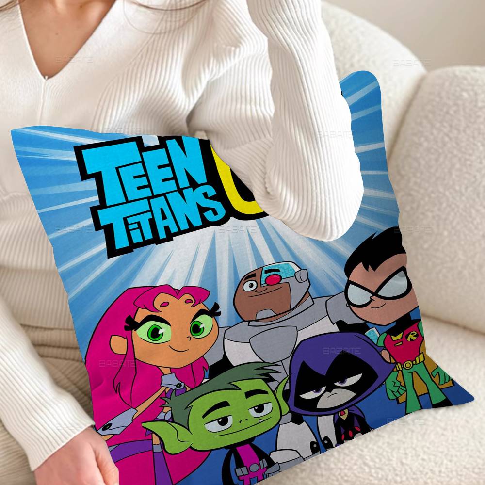 T-Teen T-Titans Go Stitch Glücksdrache Kissenbezug Sofakissenbezug Heimzimmer Dekoration Kindergeschenk