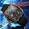 CURREN Man WristWatch Waterproof Chronograph Date Men Watch Military Top Brand Luxury Silicone Original Sport Male Clock 8442