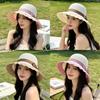 Ladies Summer Straw Hat With Wide Brim And Breathable Hollow Design For Sun Protection