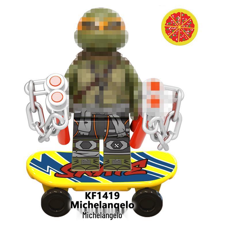 Kefeng KF6125 Anime Cartoon Building Block with Skateboard Figure Assembly Toy
