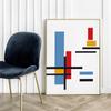 Poster Mondrian Geometry