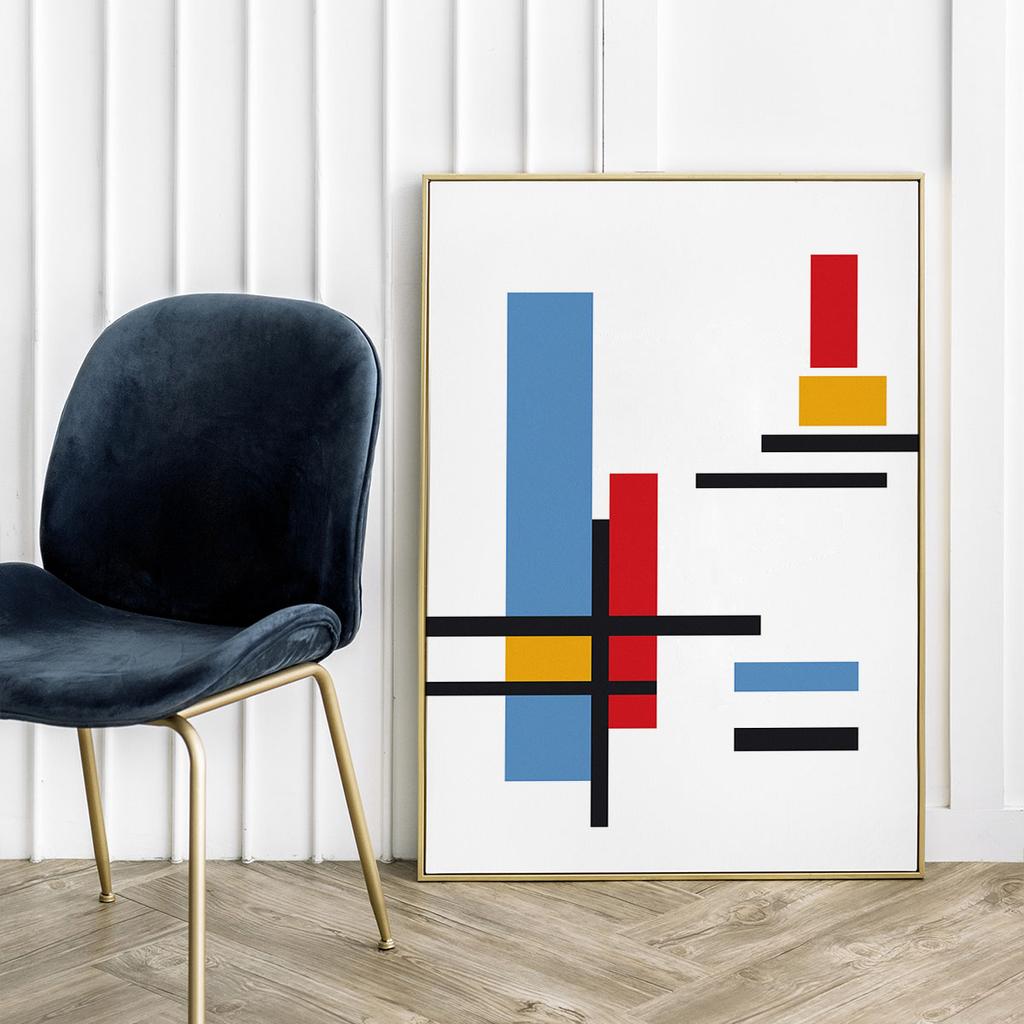 Poster Mondrian Geometry