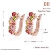 High Quality Copper Colorful Zircon Earring Jewelry Water Drops Geometric Earrings