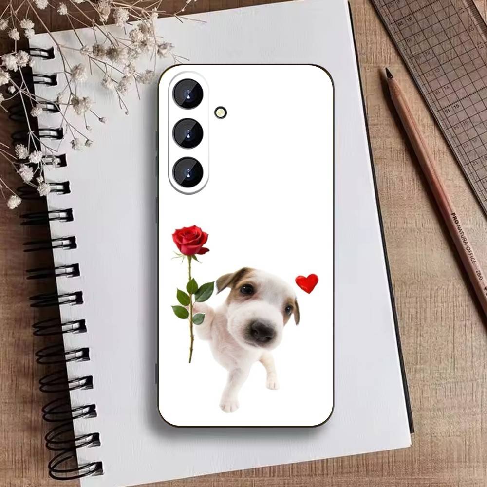 Big-eyed Goofy CAT Mouse Phone Case For Samsung Galaxy A73,21,22,32,71,53,52,51,80,5G Soft Black Cover