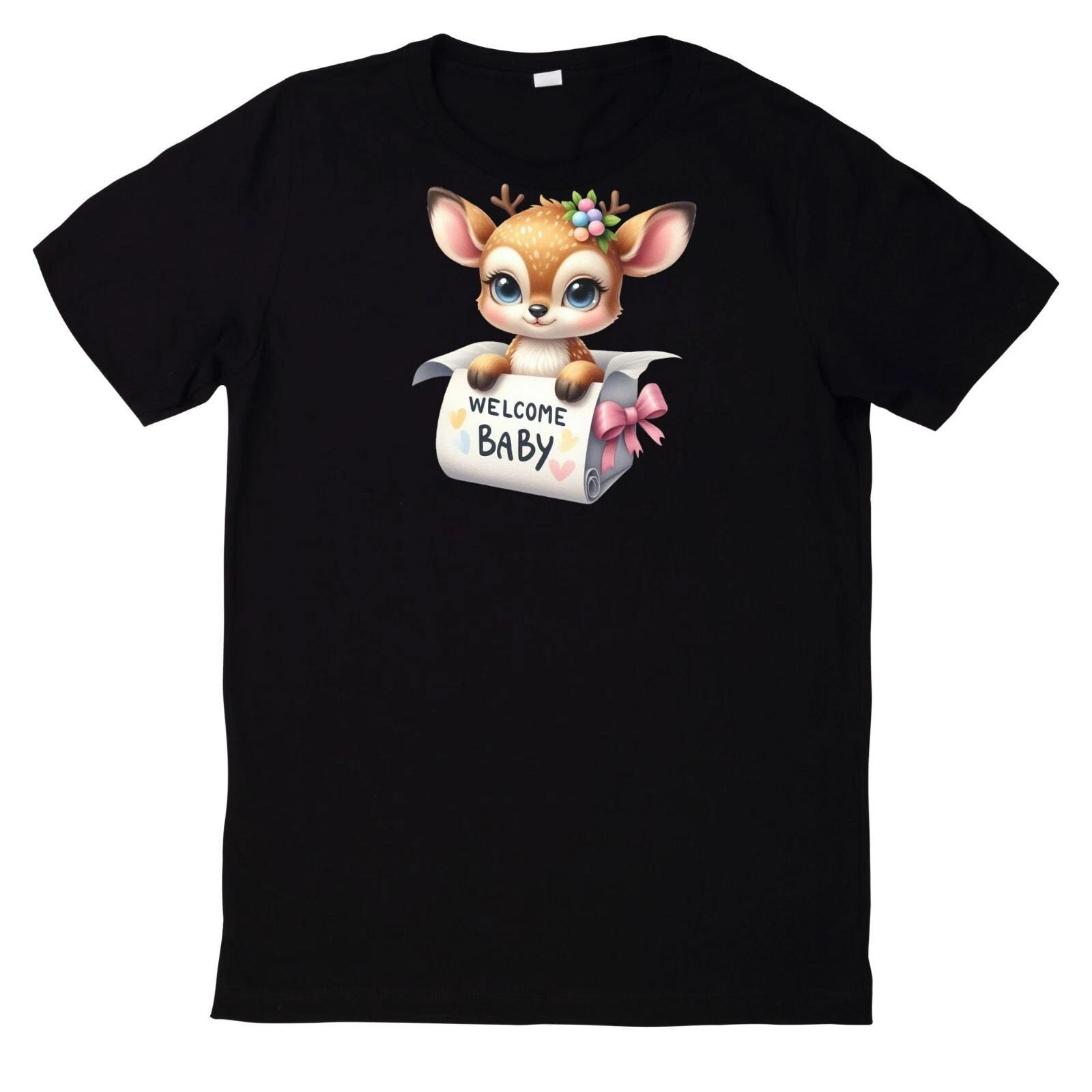 T-Shirt Willkommen Baby Lustiges Motiv Babyparty Baumwolle XXL