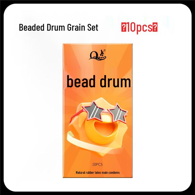Q Point Ultra-Thin Pink Condoms with 3D Surrounding Particles - Odorless, Super Lubricated, Female Pleasure Enhancing.