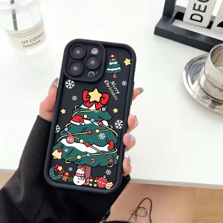 Cute Snowflake Christmas Tree Phone Case for Xiaomi Redmi Note 14 13 12 11 Pro Plus 4G 5G 12S 11S 10S 10 9 9S 8 14C 13C Cover