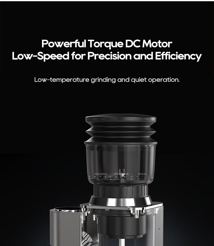 HiBREW G7 Electric Coffee Grinder, 48 Grind Settings, Anti-Static Technology, Stainless Steel Conical Burr, Compatible with 51/54/58mm Portafilters