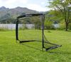 REFREEZE Sammenleggbart fotballmål med oppbevaringspose Bærbart for innendørs og utendørs bruk, (124x94cm, Svart, 124x94cm)
