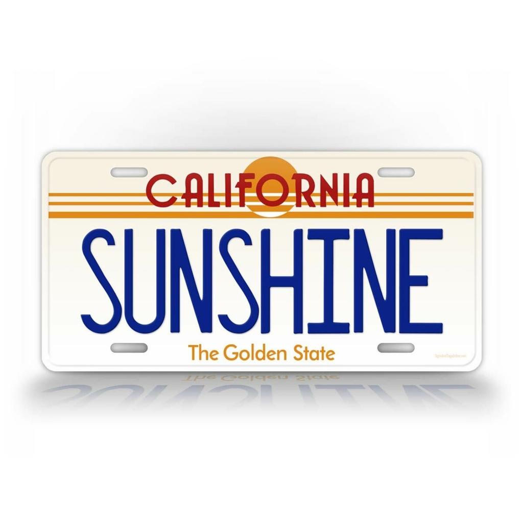 Personalized Vintage California Retro Metal Tin Sign Decorative Plaque Waterproof