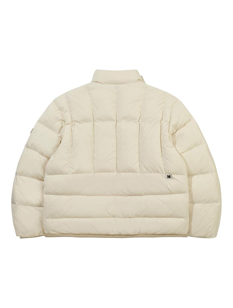 KODAK Weighted Stand Neck Duck Down Jacket Women'S Ivory