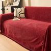 Home Pure Color Herringbone Pattern Chenille Sofa Towel Full Cover Sofa Cover Anti-cat Scratching Sofa Blanket