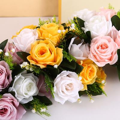 Floral Arrangements Bouquet Wedding Party Decor Rose Ball Silk Flower Ball Artificial Flowers