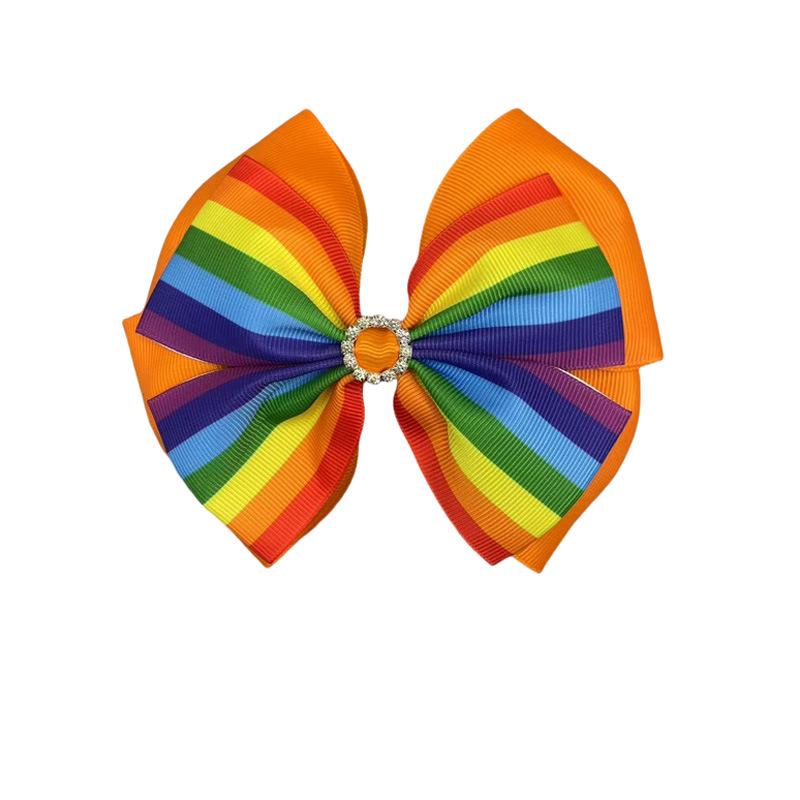 Rainbow Gradient Bow Hair Clip for Girls - Baby & Child Hair Accessory