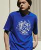 THE GREEN LAB Water Vintage Graphic Short Sleeve T-Shirt [Blue]